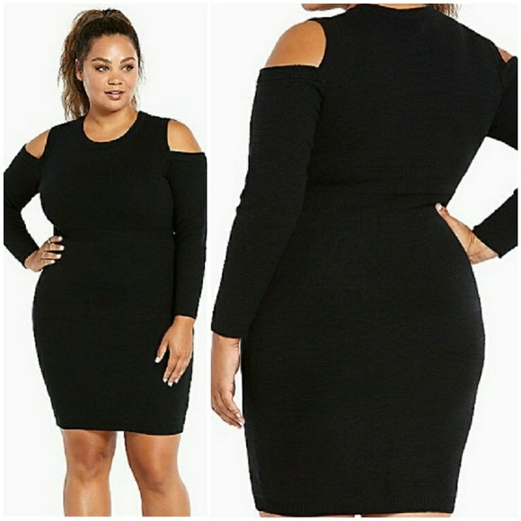 cold shoulder fitted dress